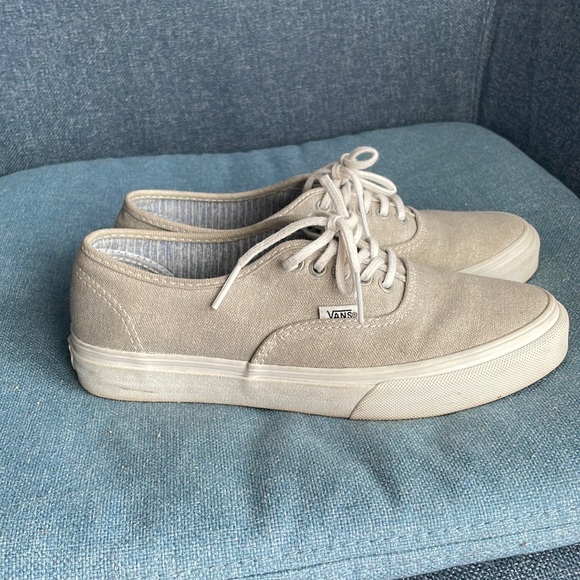Light grey canvas Vans - Picture 1 of 4
